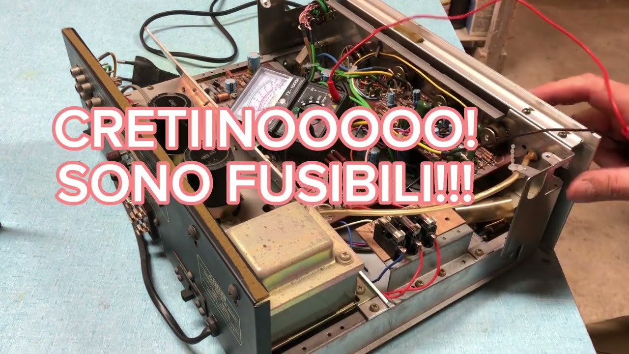 RIPARAZIONE amplificatore EMERSON SELENE 6020: BELTA' ITALIANA d'altri tempi CLONE del SANYO DCA-401