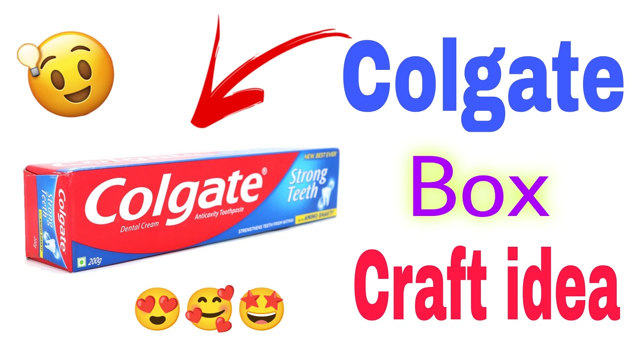 Colgate Box Craft | Best Out Of Waste Craft | Colgate Box Reuse | Reuse Toothpaste Box