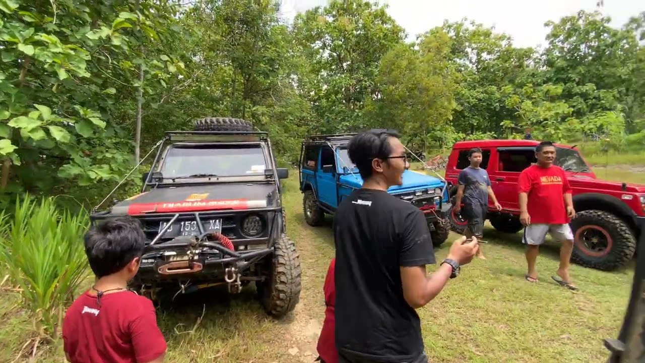 Mencoba si Jimny Cupu spek standar di jalur Baksos Anniversary 8th KJFC Lendah, Kulonprogo 2022