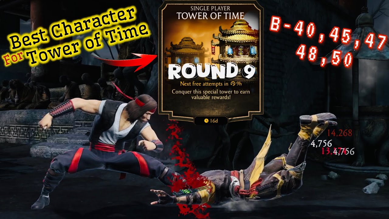 Best Character for Tower of Time Mortal Kombat Mobile | Battle 40, 45, 47, 48 & 50 Fight + Rewards