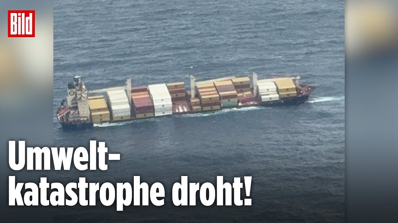 Container-Frachter mit Gefahrgut sinkt vor Indien