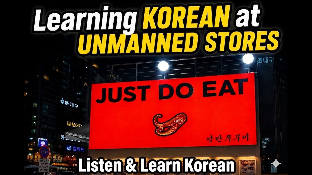 Korean unmanned stores Tour / Learn & listen korean