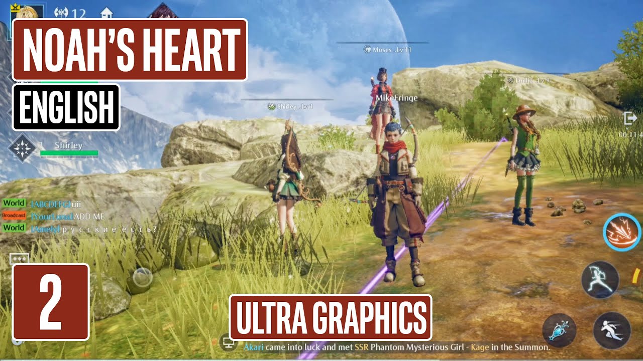 NOAHS HEART English Gameplay Part 2 Ultra Graphics MMORPG