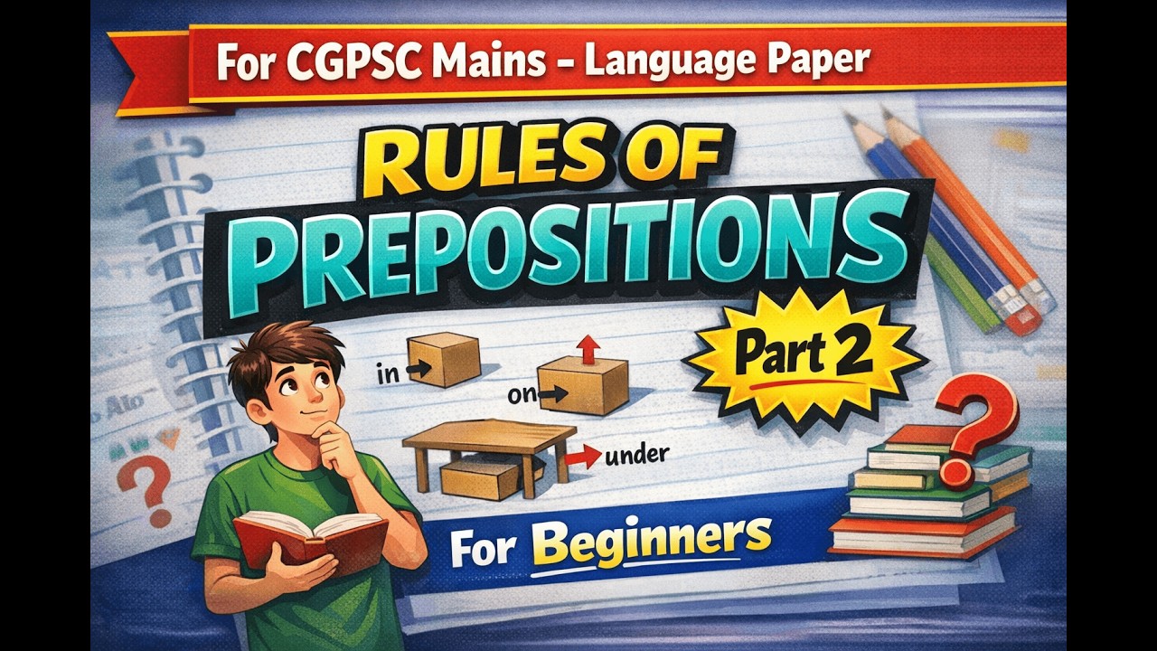 Rules of Prepositions_Part 2 #CGPSC