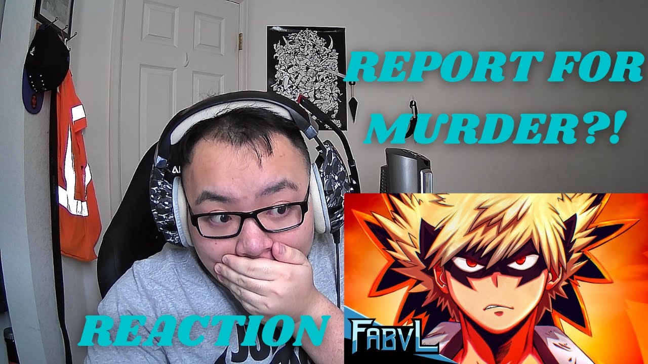 NO LONGER ANIME RAP | BAKUGO RAP - “REBEL!” | FabvL ft. Daddyphatsnaps [My Hero Academia] | REACTION