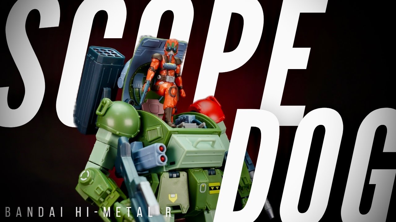 [4K] Обзор фигурки BANDAI HI-METAL R SCOPEDOG RED SHOULDER CUSTOM! {Armored Trooper VOTOMS}