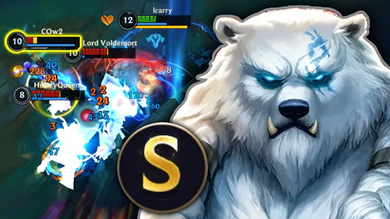 Wild Rift Volibear S Rating in Baron Lane!