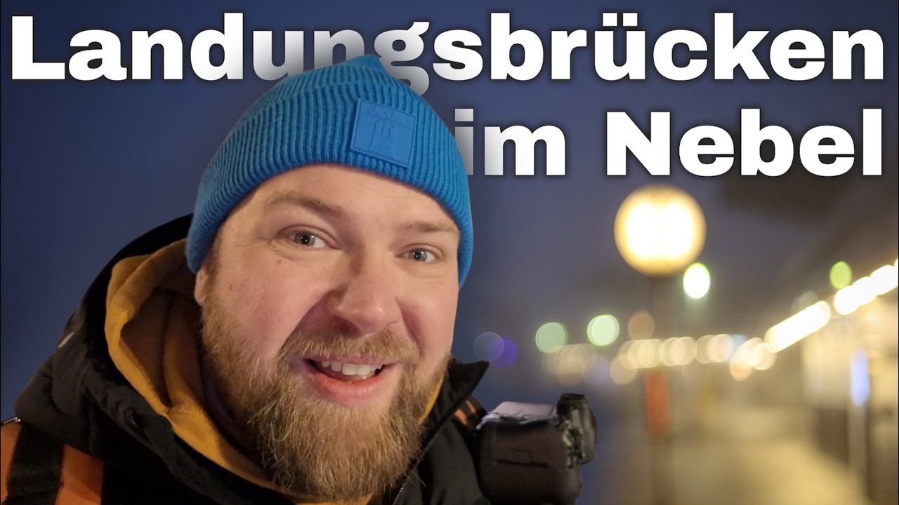 Eiskalt fotografiert – Hamburgs Landungsbrücken im Nebel