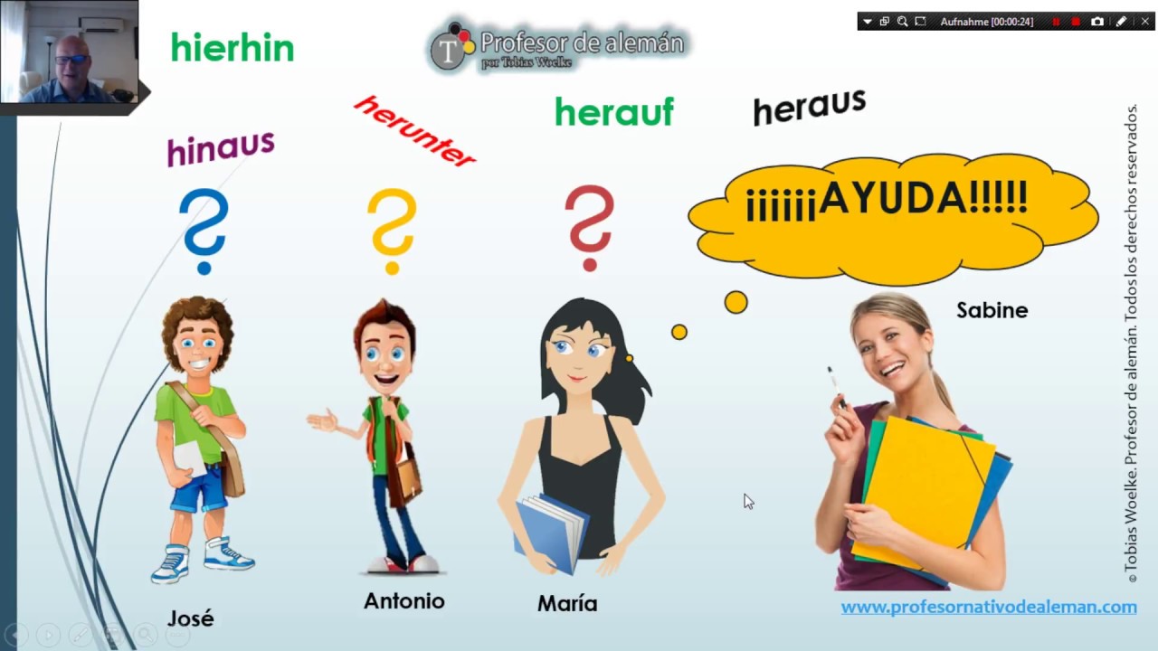 Los adverbios direccionales en aleman