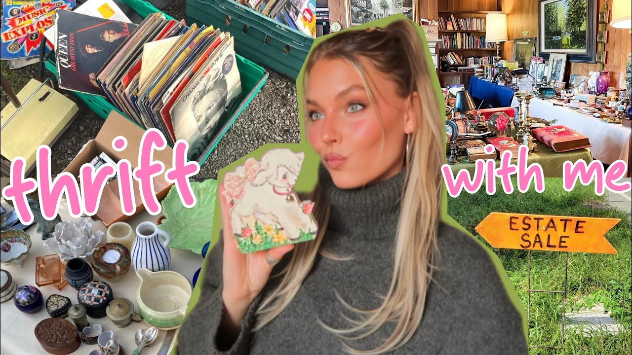 COME THRIFT WITH ME ★ estate sales + thrift market HAUL 🛍️♻️