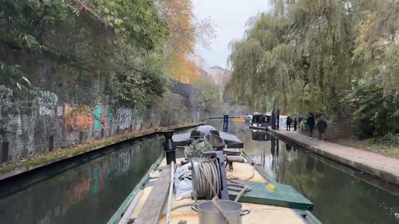 Towing a boat through London