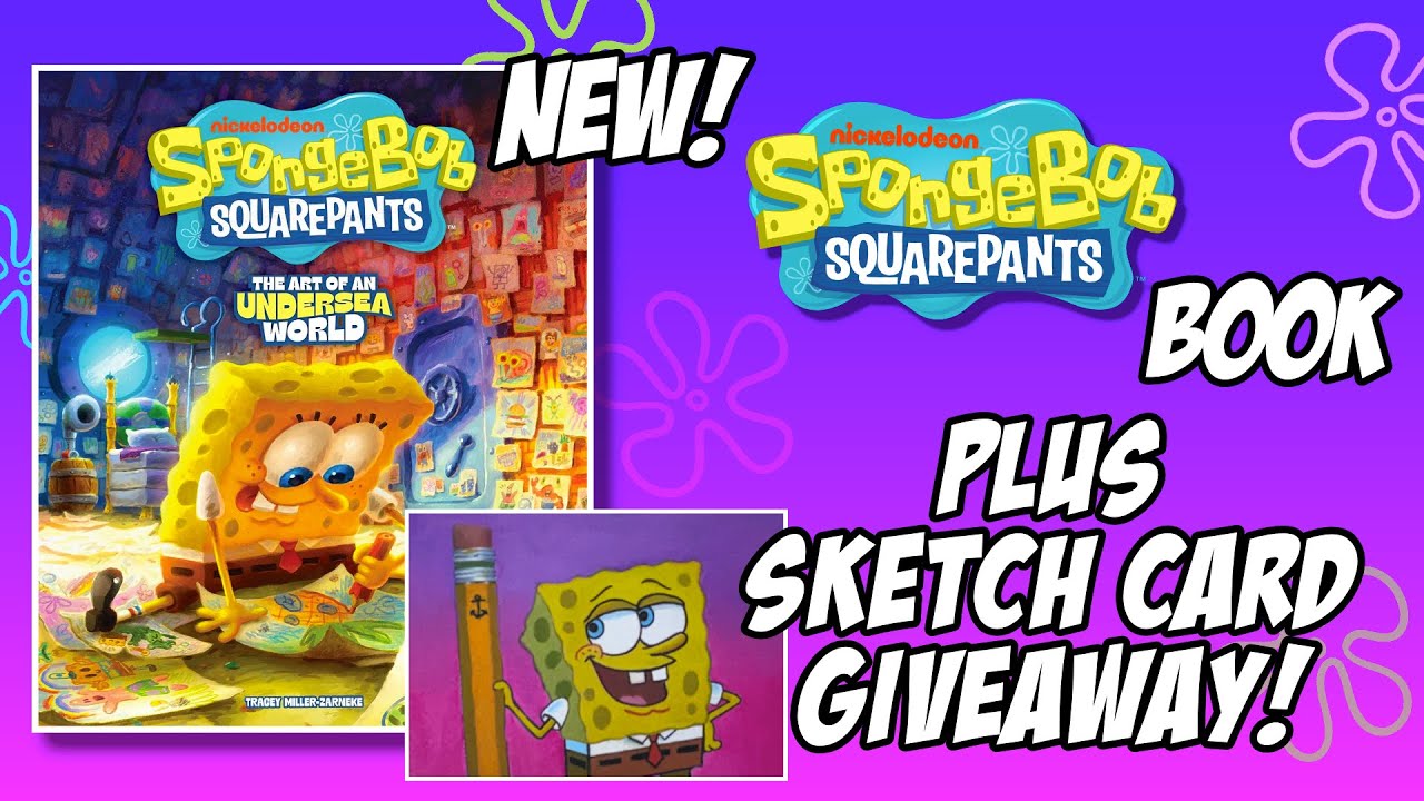 SPONGEBOB SKETCH CARD GIVEAWAY + NEW SPONGEBOB BOOK