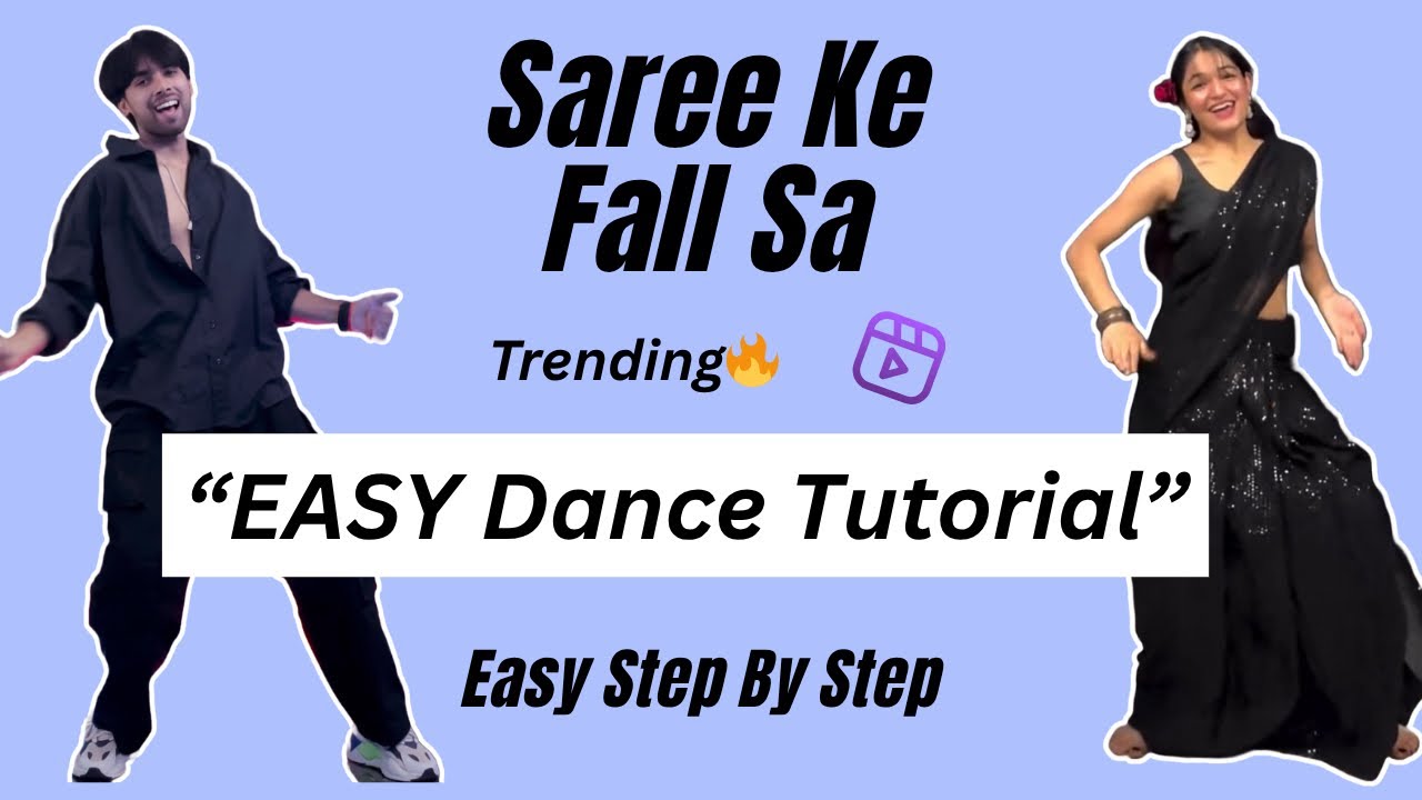 Saree Ke Fall Sa Trending Reel Dance Tutorial | Easy Step By Step 🔥