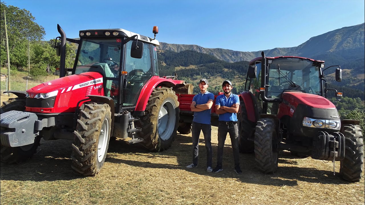 Arkadaşım Case Jx65c İle Yardıma Geldi. Gübre Taşıyoruz! | Massey Ferguson 5440