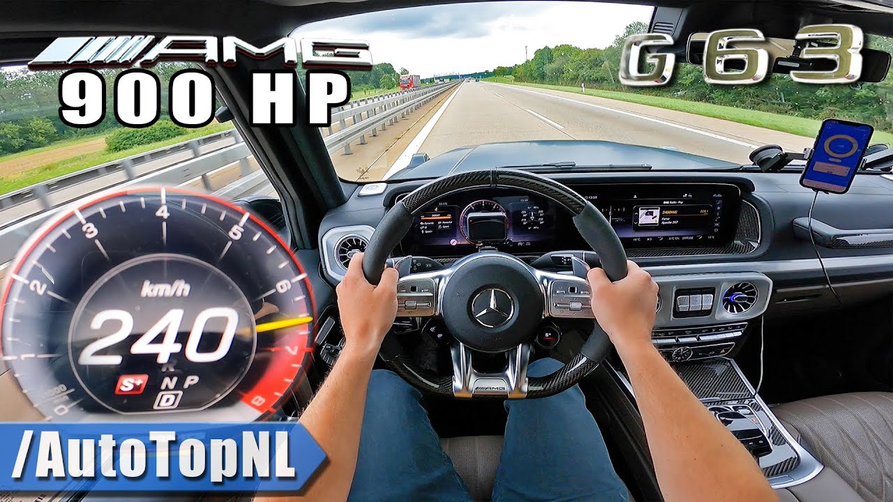 900HP Mercedes-AMG G63 on AUTOBAHN [NO SPEED LIMIT] by AutoTopNL