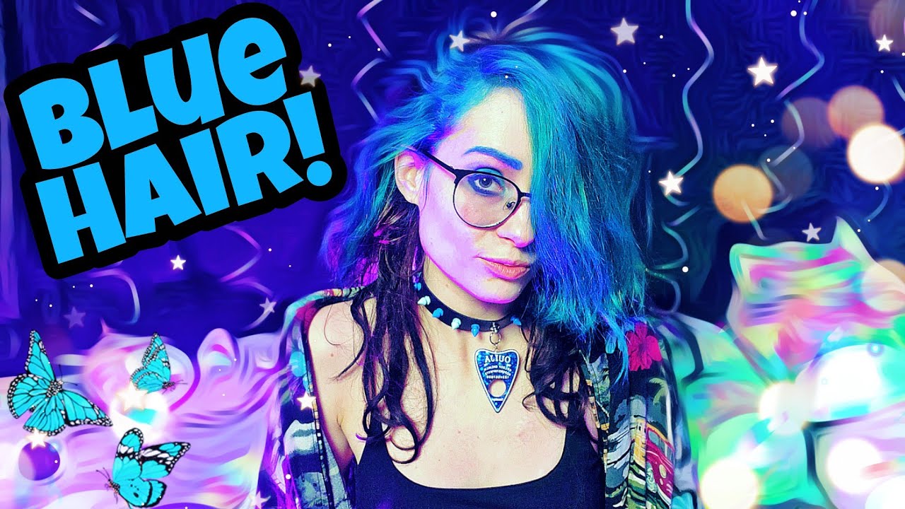 🖤💙 UV BLUE HAIR! | Iroiro Neon Blue Hair Dye | New Hair December 2021 | Astral Artist 