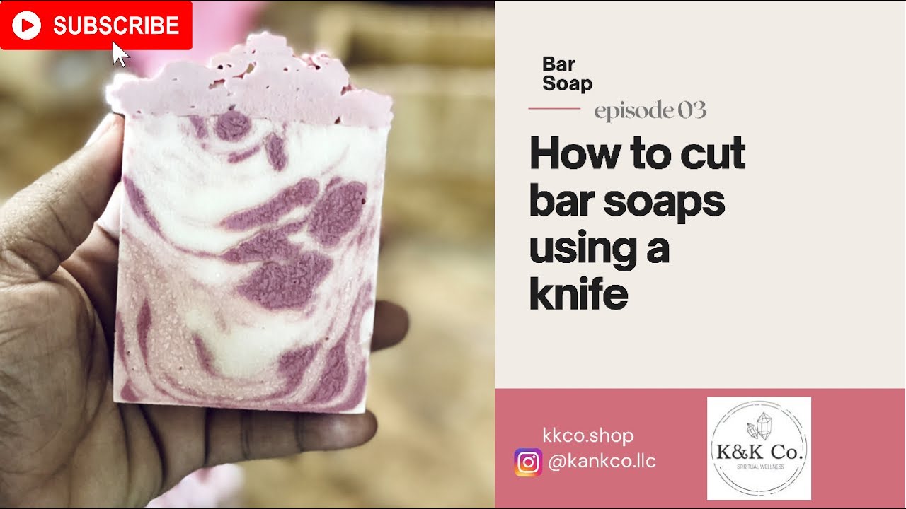 How to cut bar soaps by hand with knife. Cutting bar soaps using knife.