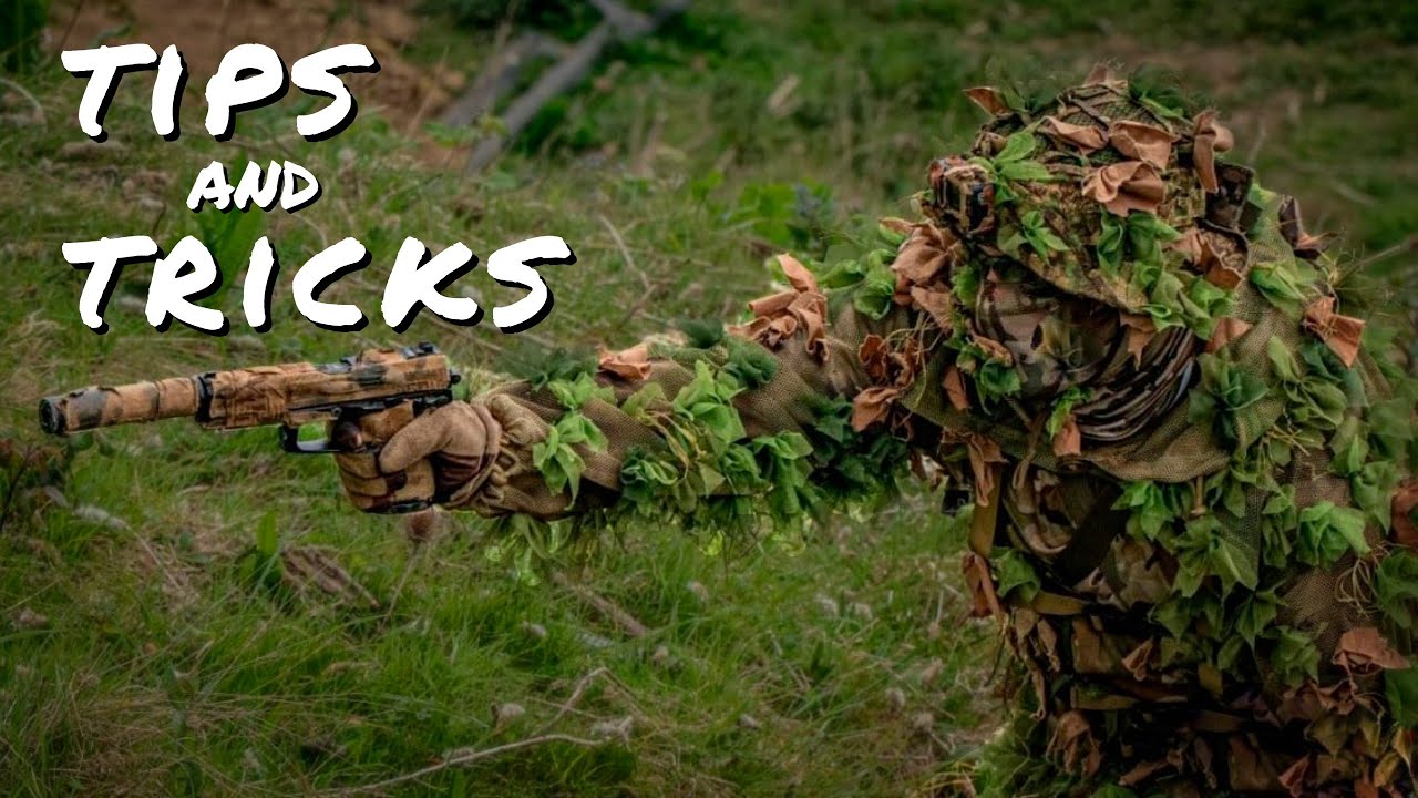 Airsoft Ghillie play TIPS & TRICKS
