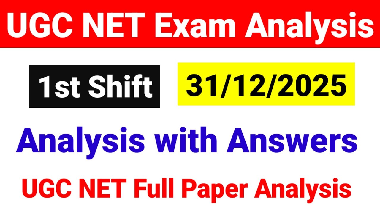 UGC NET 31 dec 1st Shift Exam Analysis 2025 | 31 dec Shift 1 UGC NET Exam analysis| UGC NET MENTOR