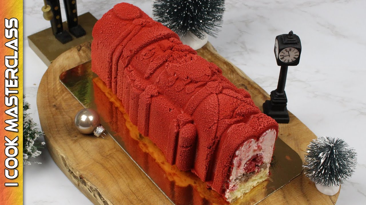 ✅ MA BUCHE DE NOEL MOUSSE FRAMBOISE CHANTILLY CHOCOLAT ET BISCUIT CUILLERE : Une recette légère !