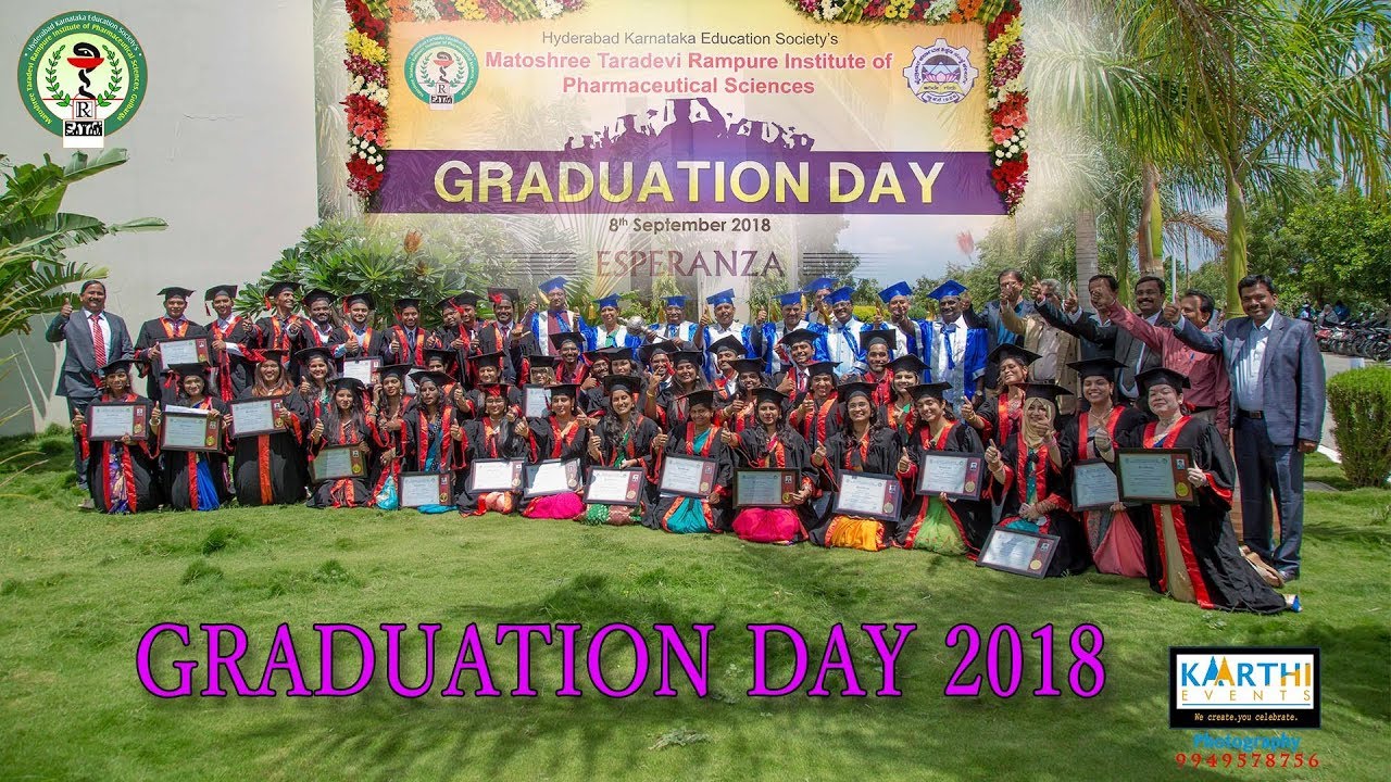 HKES, MATOSHREE TARADEVI RAMPURE INSTITUTE OF PHARMACEUTICAL SCIENCES GRADUATION DAY 2018