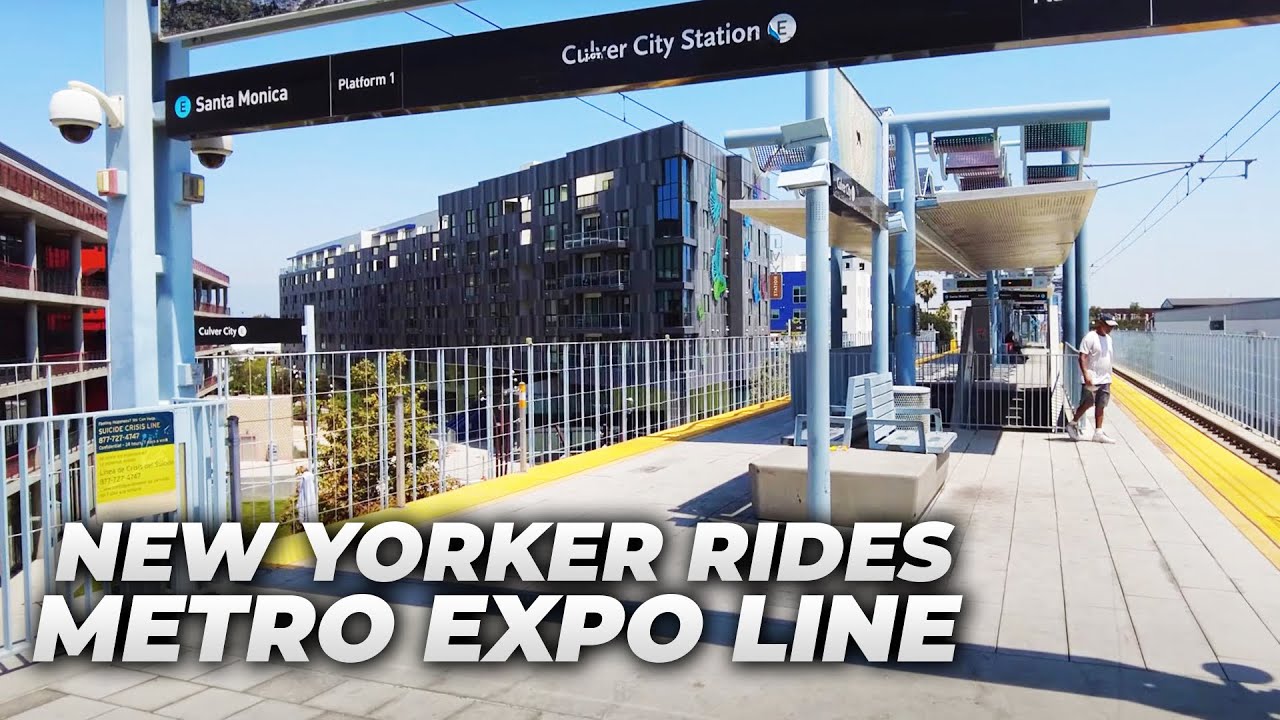 New Yorker Rides the Los Angeles Metro Expo Line (Line E) for the First Time