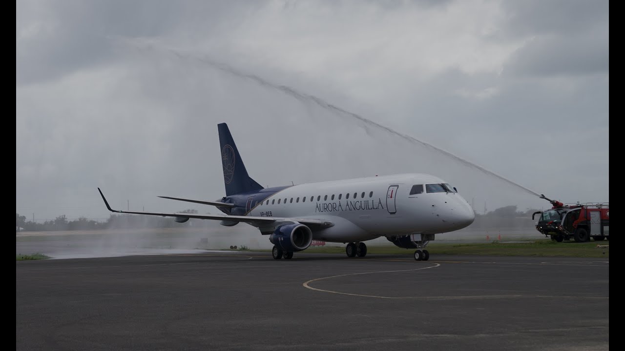 Welcome Ceremony for Inaugural Flight of the First Branded Aurora Anguilla Airlines