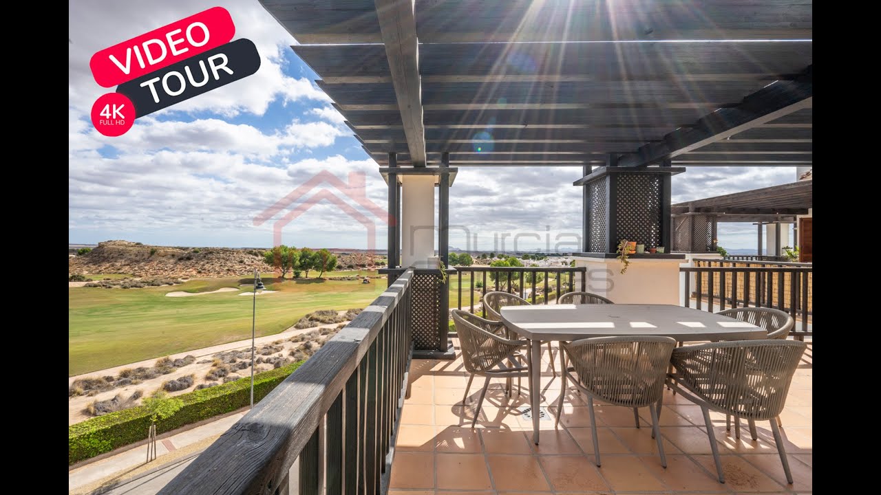 Two bed penthouse apartment with stunning golf views on el valle golf resort