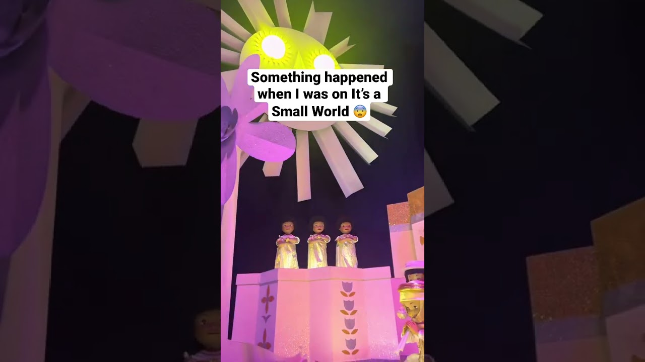 There&rsquo;s something wrong with this ride 😰 #disneyland2022 #itsasmallworld #creepy #broken