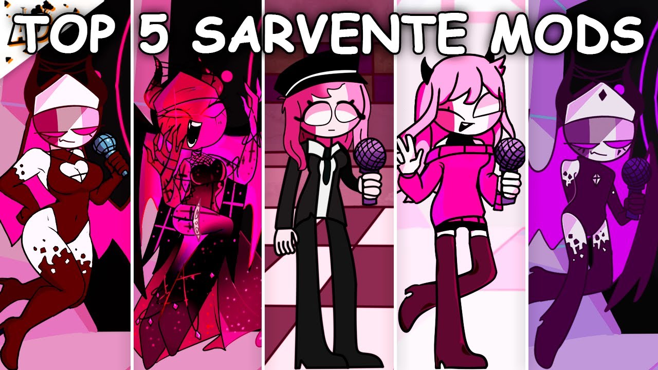 Top 5 Sarvente Mods #2 - Friday Night Funkin'