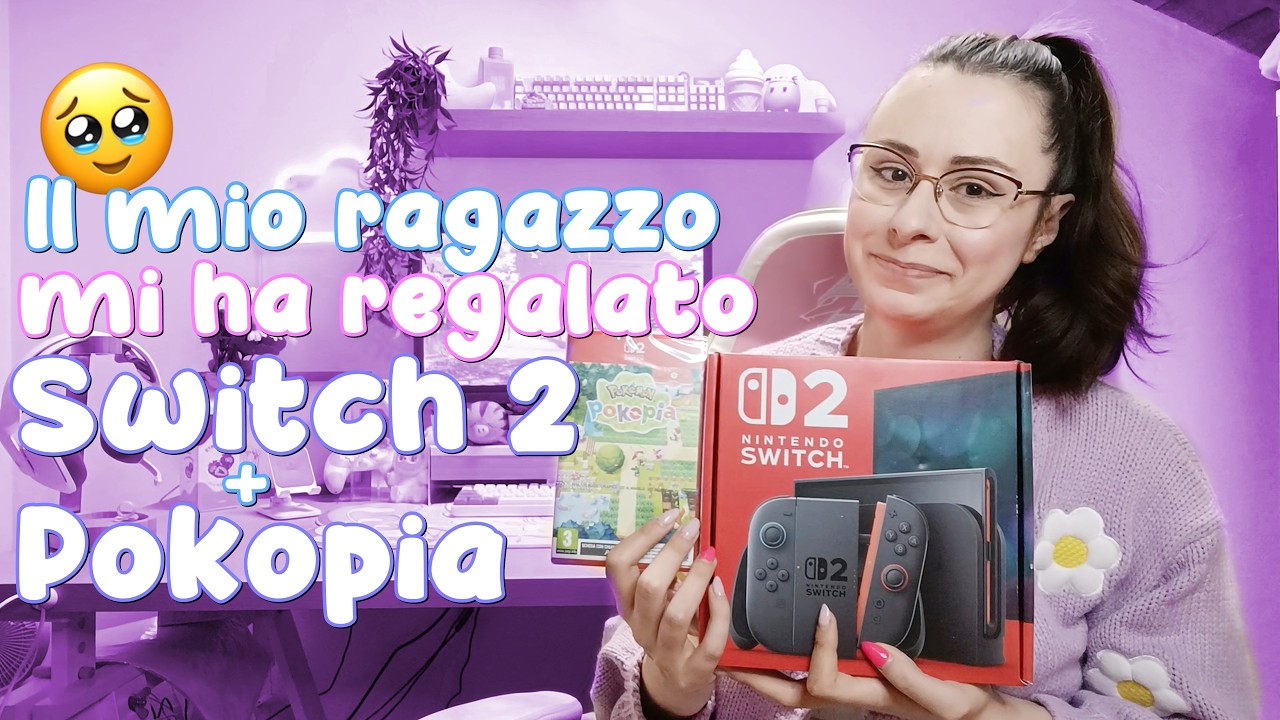 Unboxing Nintendo SWITCH 2 + Pokopia regalati dal mio ragazzo😭❤️