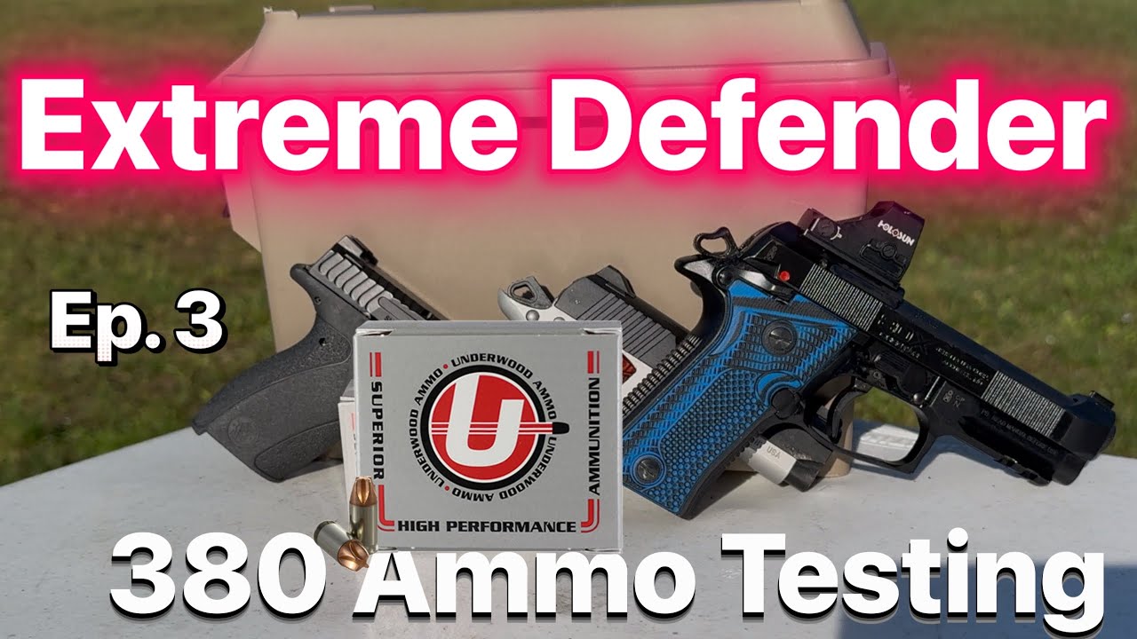 Ep. 3 S&W Bodyguard 2.0 380 ACP Ammo Testing: 68 gr. Underwood Extreme Defender