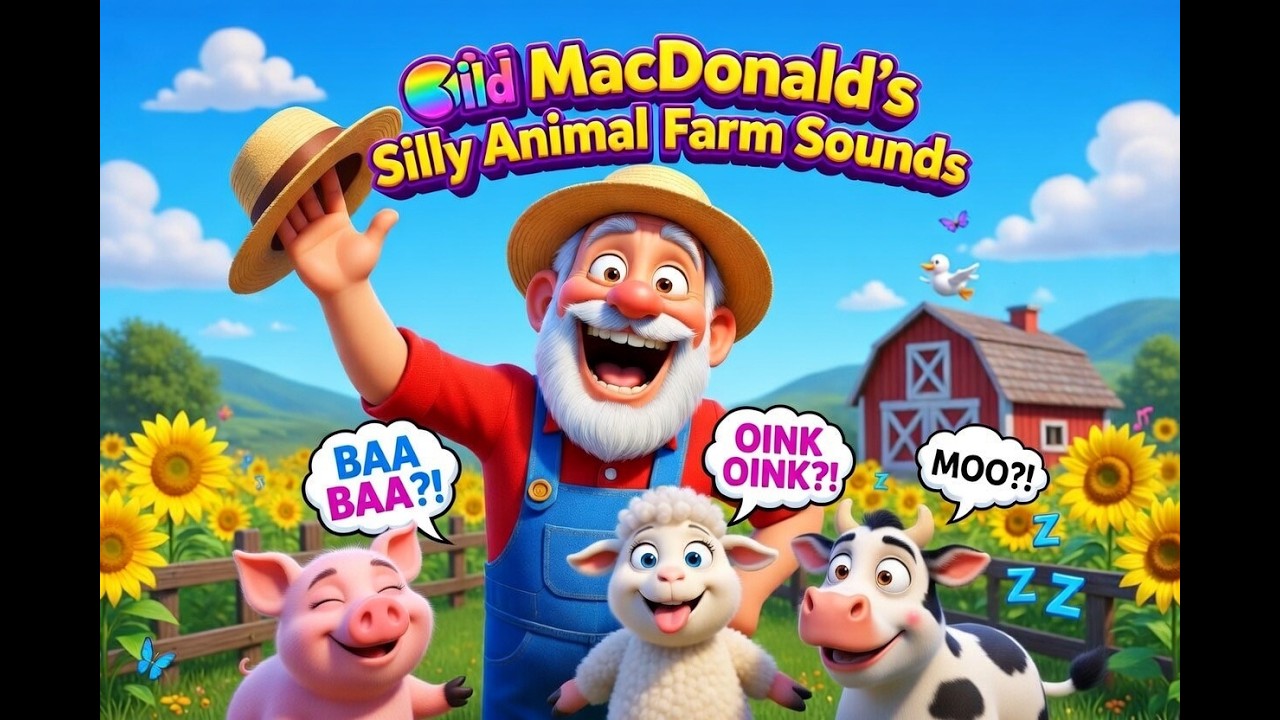 Old MacDonald’s Silly Farm Sounds – Funny Animal Song for Kids | Sing Along & Learn!