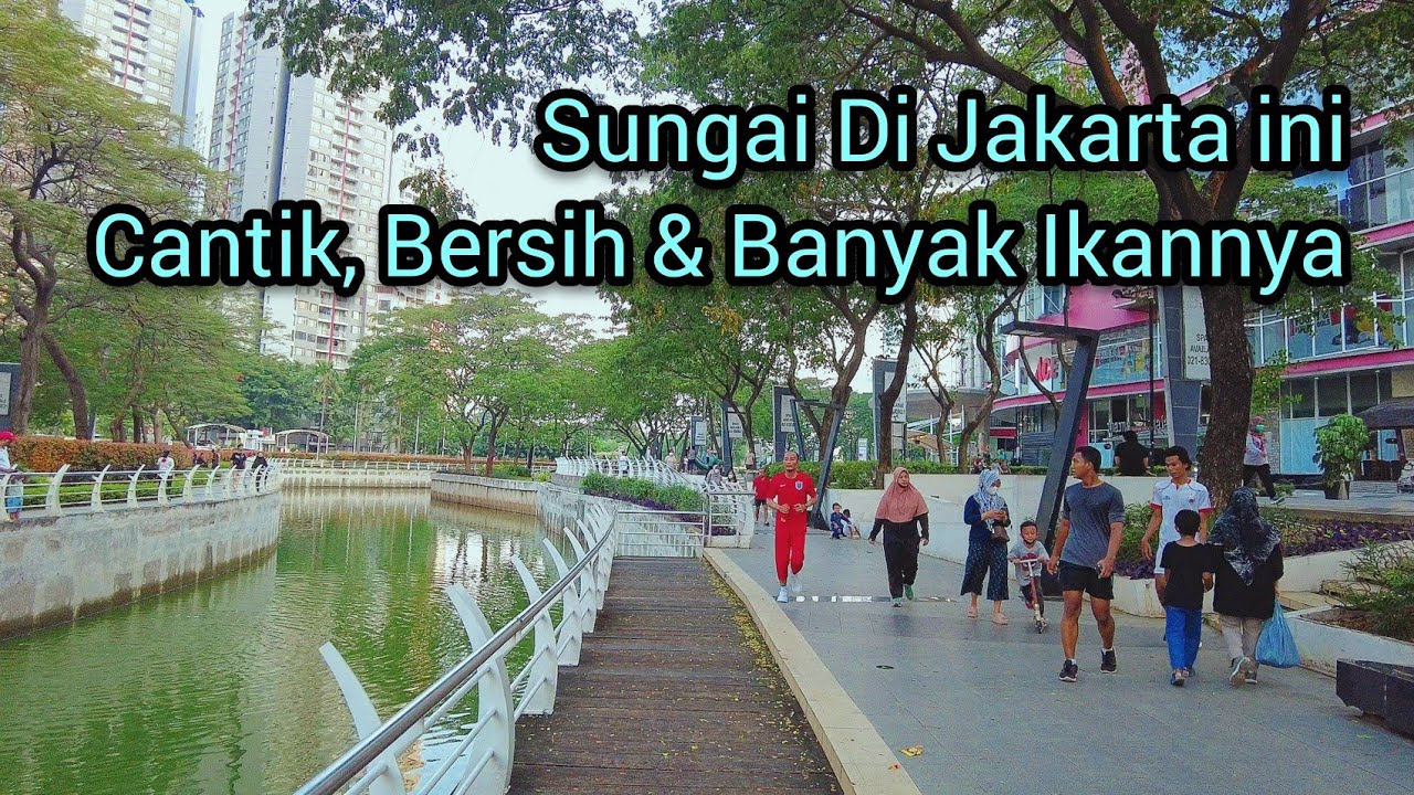 SUNGAI INI CANTIK, BERSIH DAN BANYAK IKAN ~ JAKARTA RIVERWALK RASUNA EPICENTRUM
