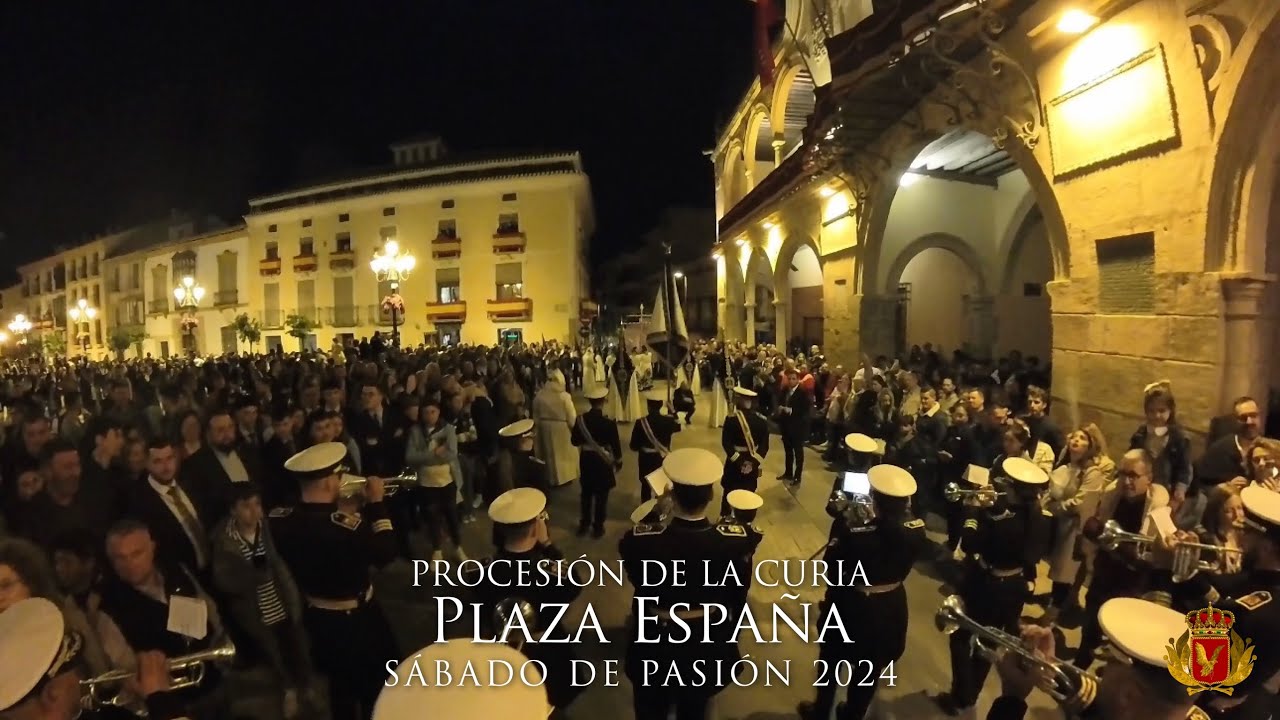 [4K] Plaza España | Procesión de la Curia Sábado de Pasión 2024 | Amargura de Lorca