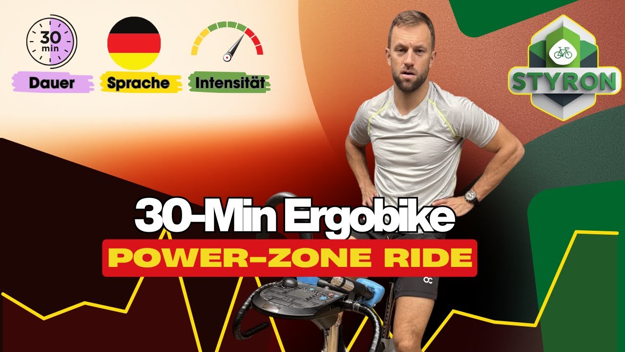 30-Min Ergobike Power-Zone Ride - Spinbiking for Life