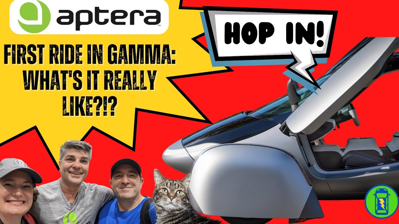 Первая поездка на автомобиле Aptera Gamma Solar! #aptera