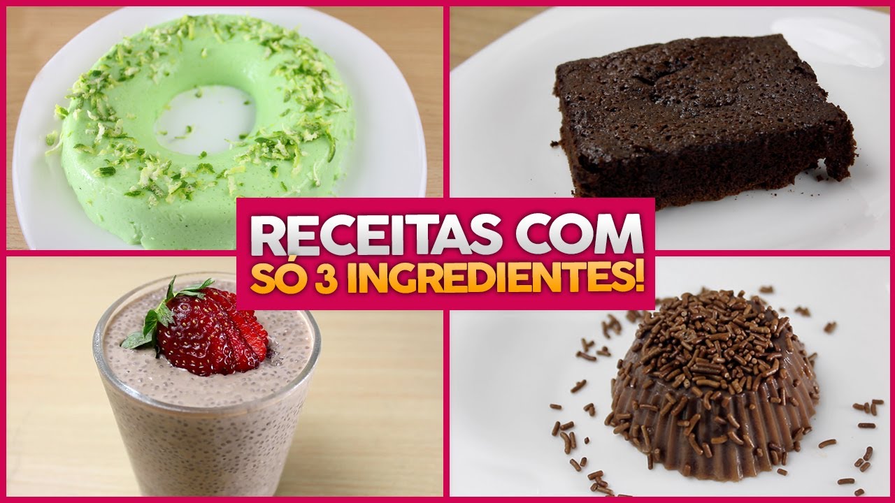 7 RECEITAS FITNESS FÁCEIS COM 3 INGREDIENTES | Deliciosas, Rápidas e Fáceis!