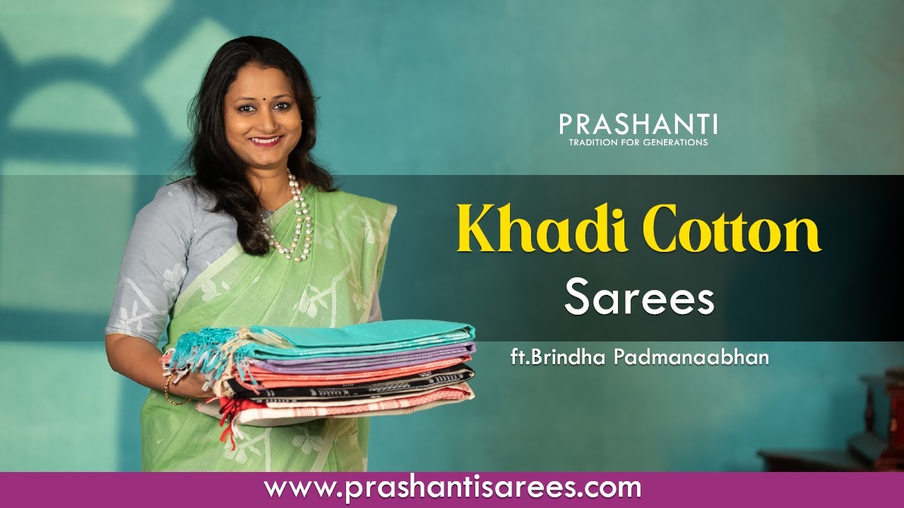 Khadi Cotton Sarees | Daily Wear Sarees | Prashanti | 5 June 24