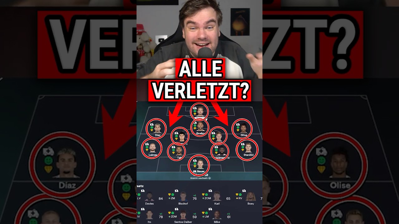 Was passiert, wenn ALLE Spieler verletzt sind? 😳🚑⚽