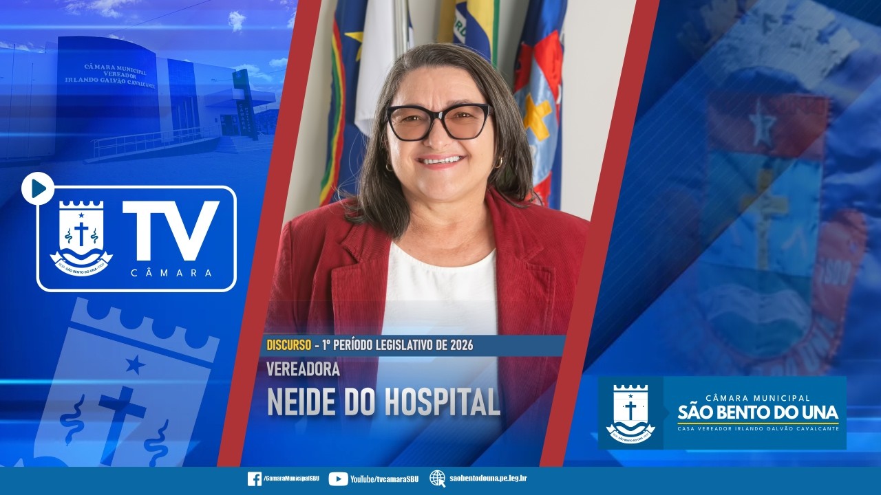 Discurso da Vereadora Neide do Hospital - 04 I MAR I 2026