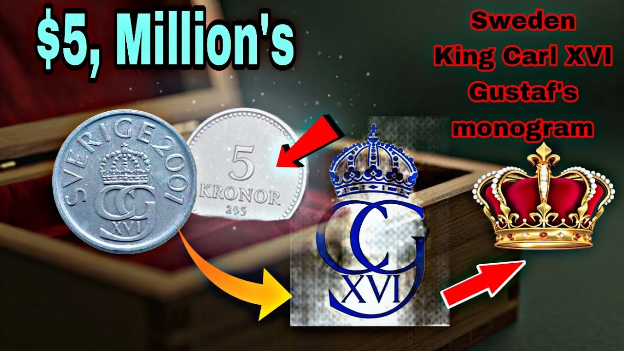 Uncovering Hidden 5 Kronor Coin Varieties.|Most Valuable 5 Kronor Coins Revealed!.|sverige 5 kronor.