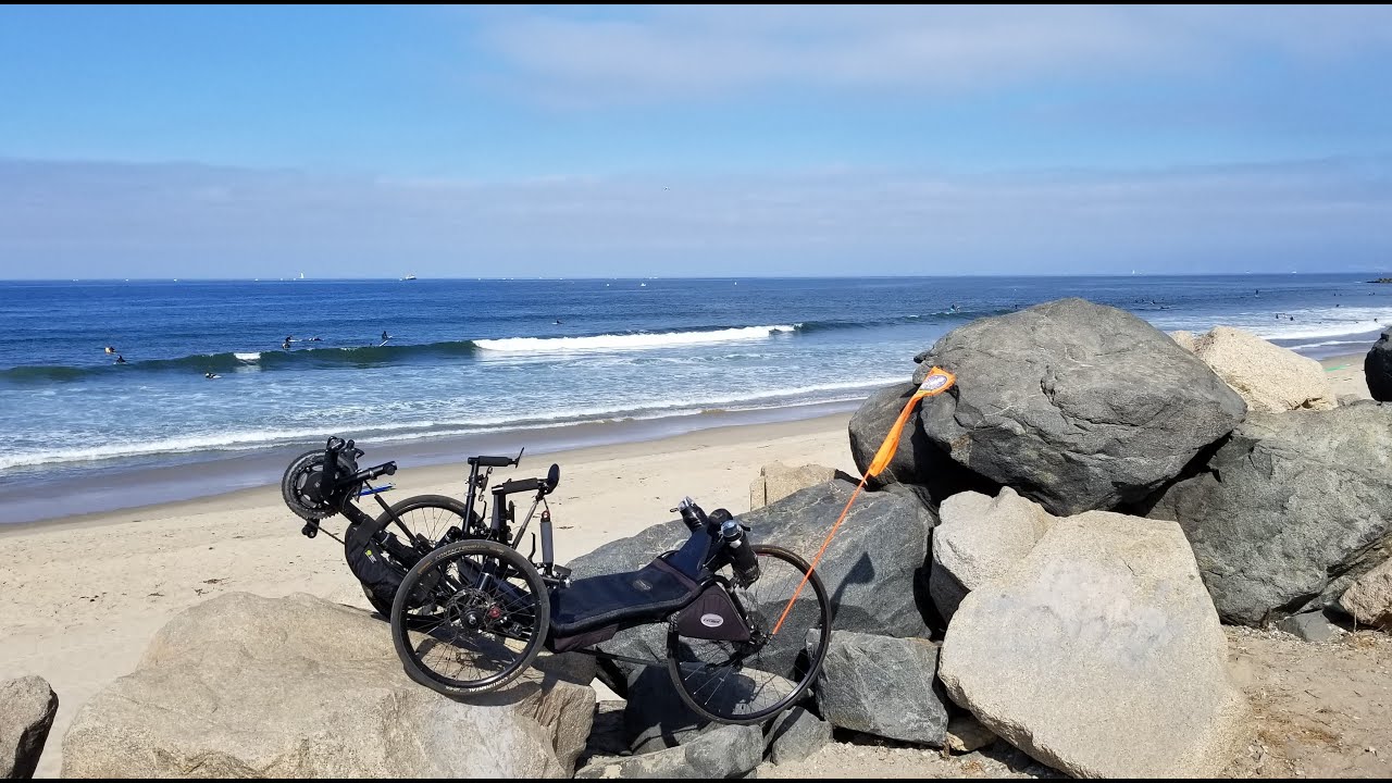 Cycling through Torrance Beach to Marina Del Rey