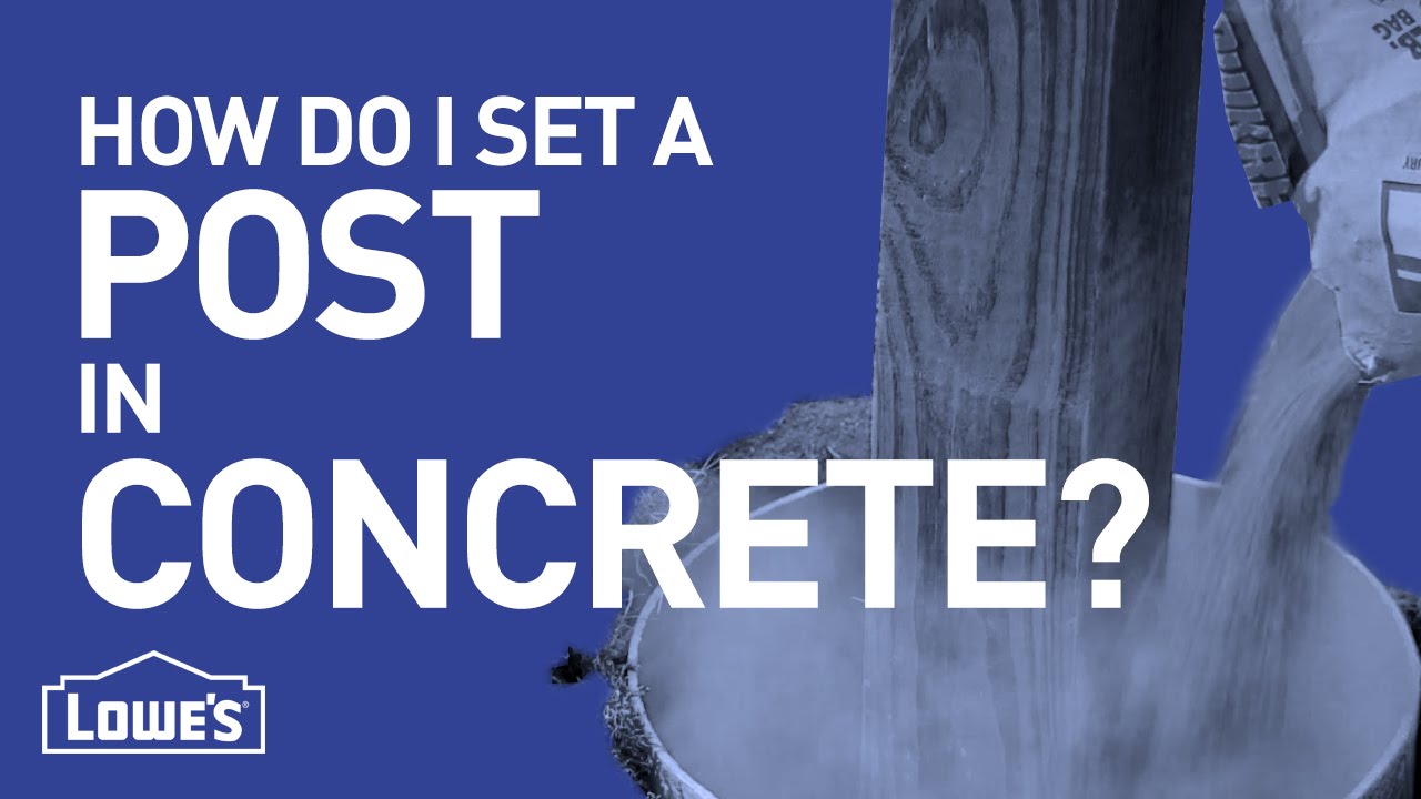How Do I Set A Post In Concrete? | DIY Basics