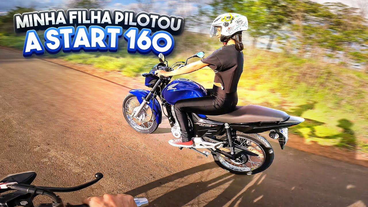DEIXEI MINHA FILHA PILOTAR A START 160 SOZINHA