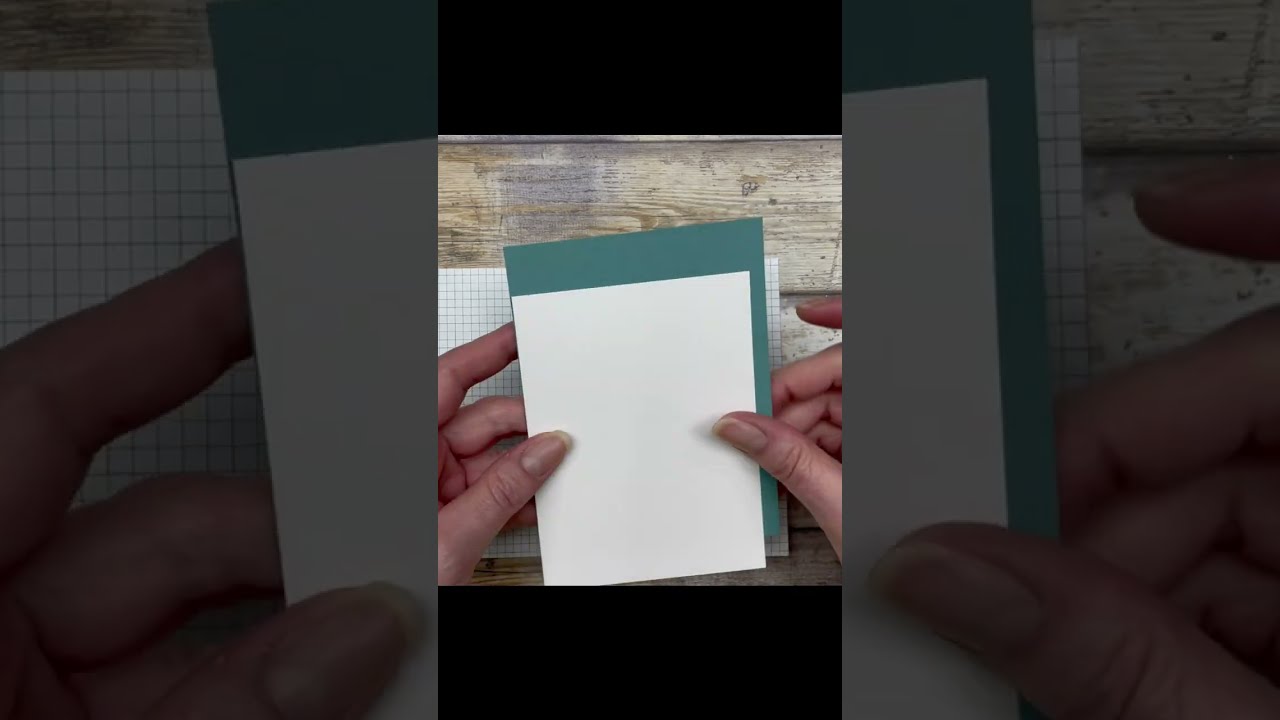 Make a Card Base with Patterned Paper 