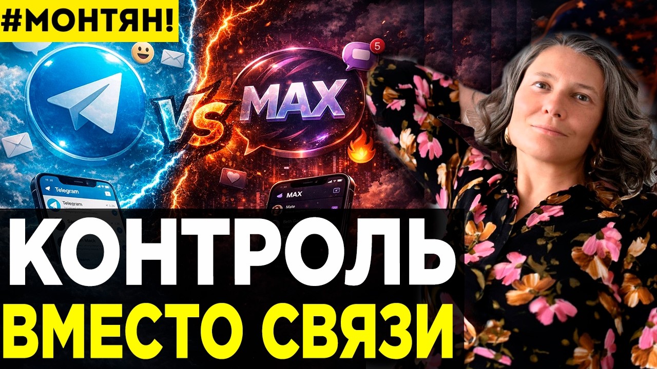 Татьяна Монтян - Зачем власти продвигают МАКС и душат Telegram?