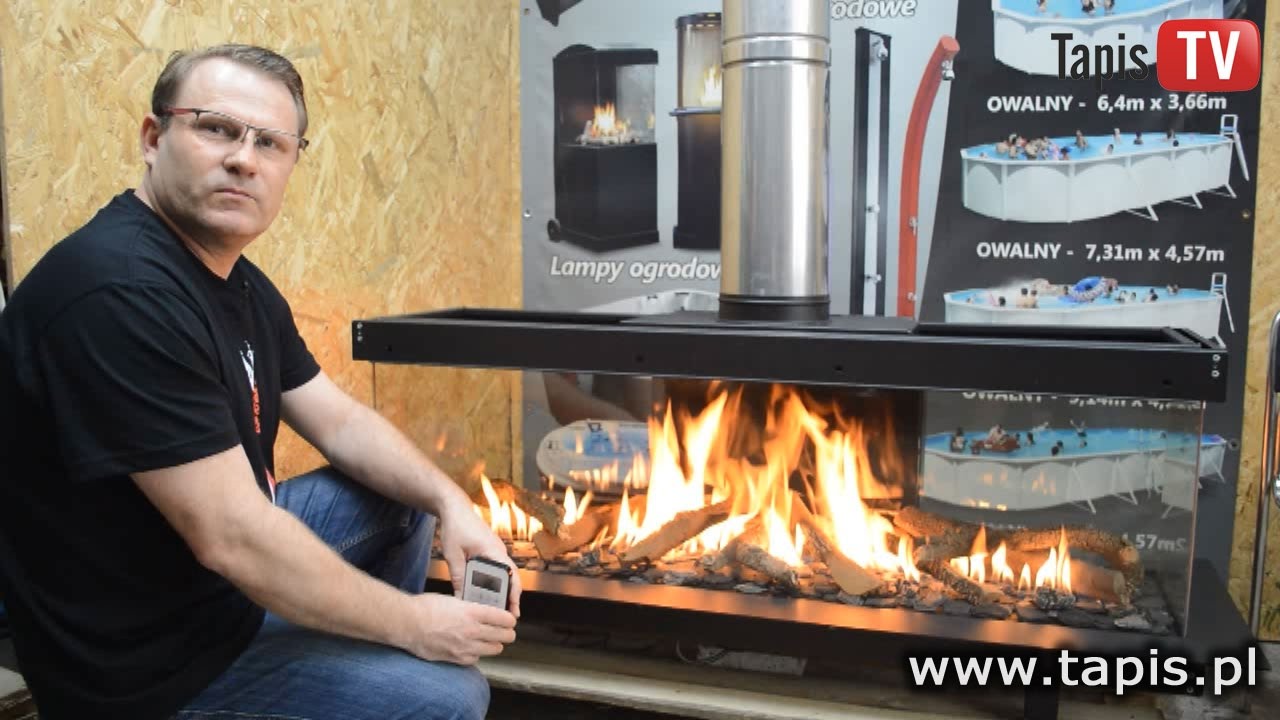 TAPIS TV - KOMINKI GAZOWE WANDERS - KOMINEK NA GAZ KWLINE STOGER FABER OPALANE GAZEM - TAPIS.PL