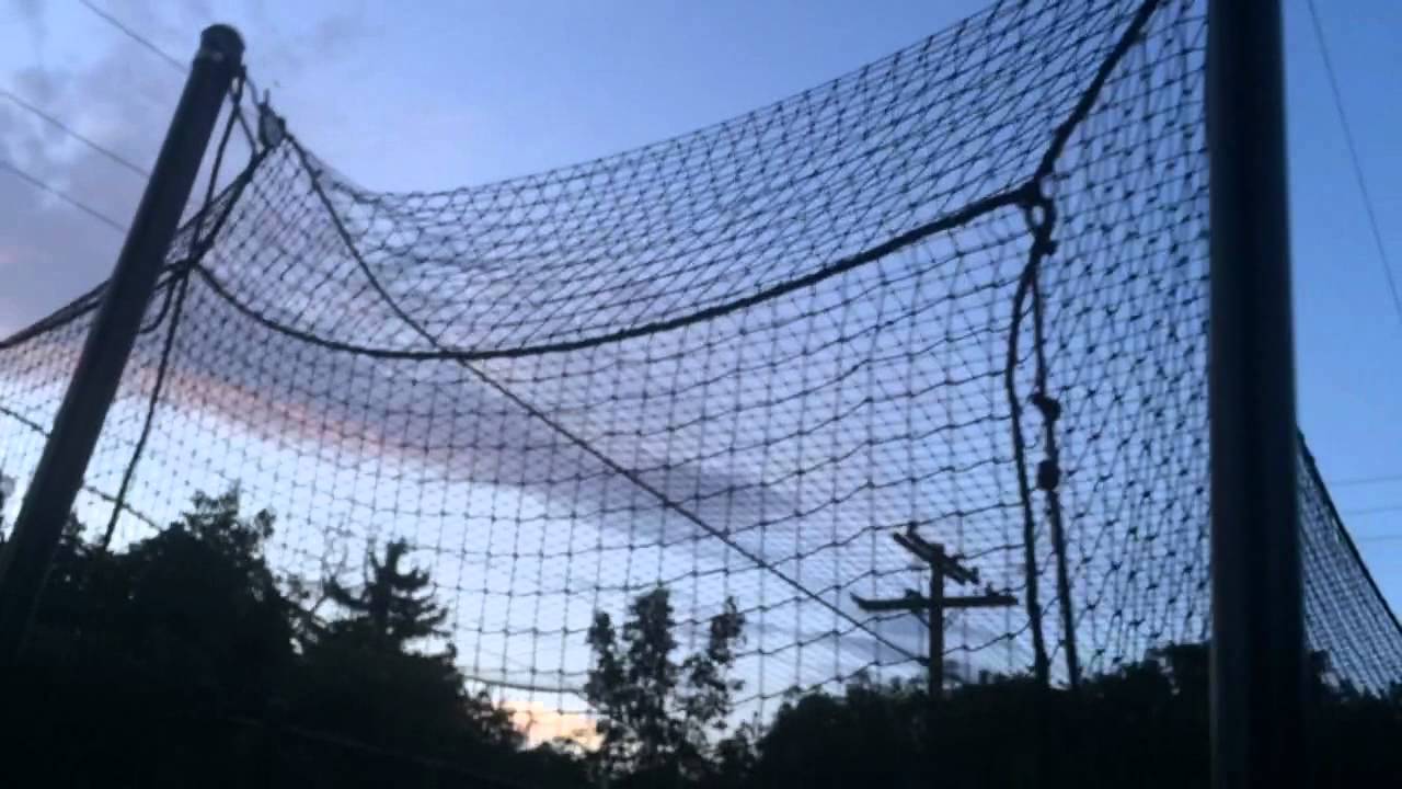 DIY batting cage backyard design
