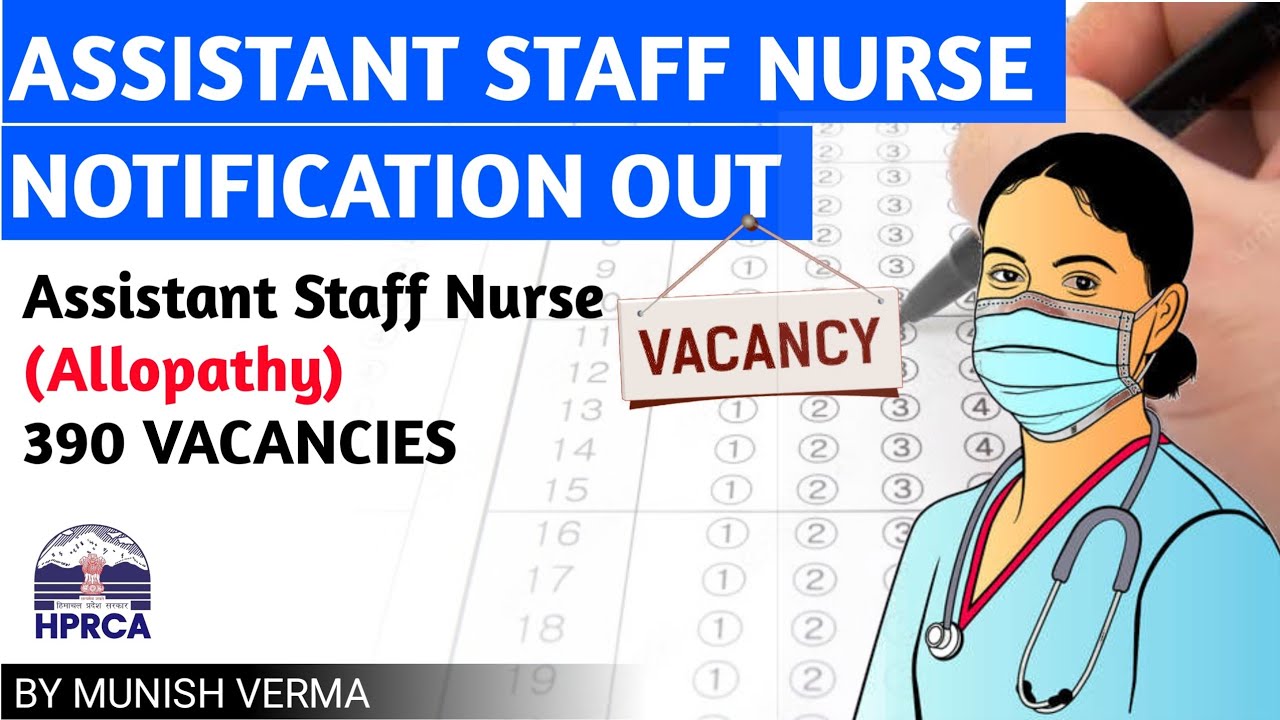 HPRCA ASSISTANT STAFF NURSE VACANCIES  2026 - Full Notification!